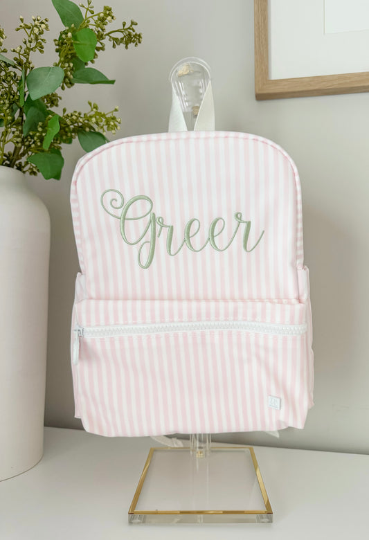 TRVL Pink Pimlico Stripe MINI BACKPACK