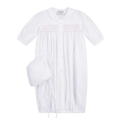 Girls Smocked Bud Take Me Home Gown With Bonnet