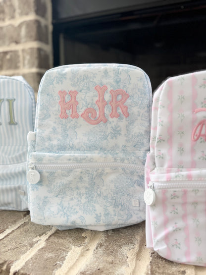TRVL BLUE TOILE MINI BACKPACK