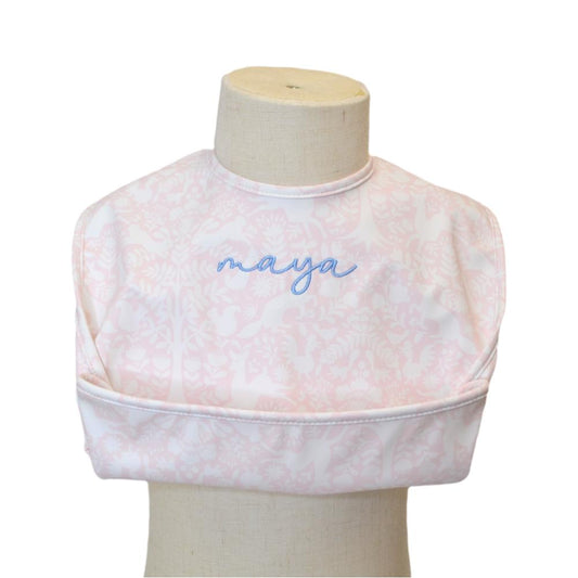 TRVL PINK TOILE CATCH ALL BIB