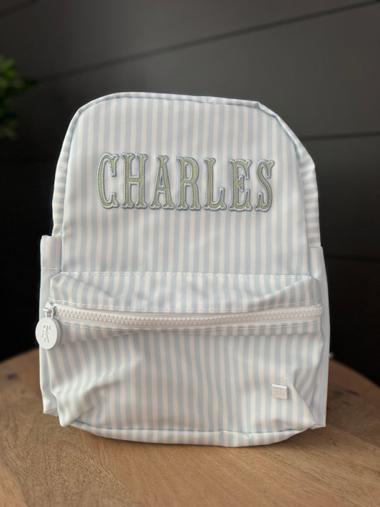 TRVL BLUE PIMLICO STRIPE MINI BACKPACK
