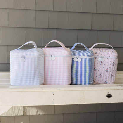TRVL PINK PIMLICO STRIPE QUILTED LUNCHBOX