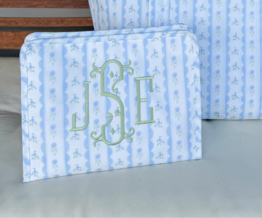 TRVL LARGE BLUE RIBBON FLORAL ROADIE