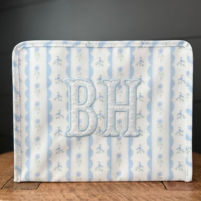TRVL LARGE BLUE RIBBON FLORAL ROADIE