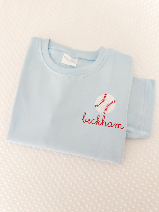 Boys Embroidered Mini Baseball Shirt