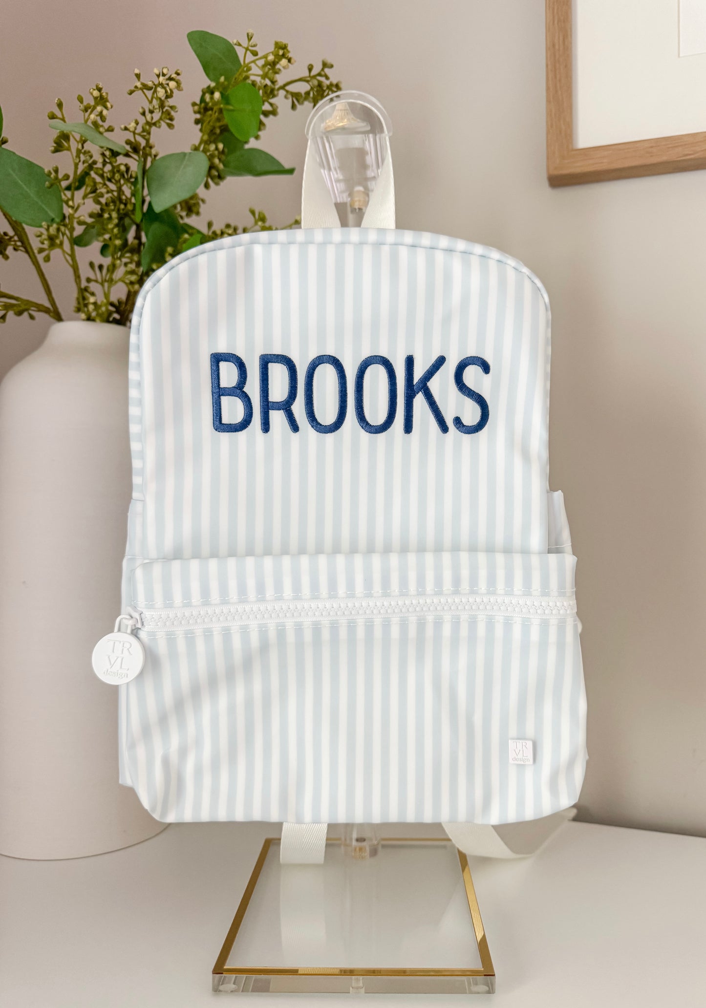 TRVL BLUE PIMLICO STRIPE MINI BACKPACK