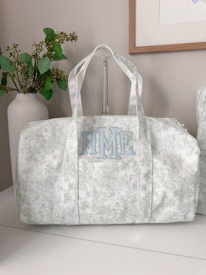 TRVL GREEN TOILE WEEKENDER DUFFEL