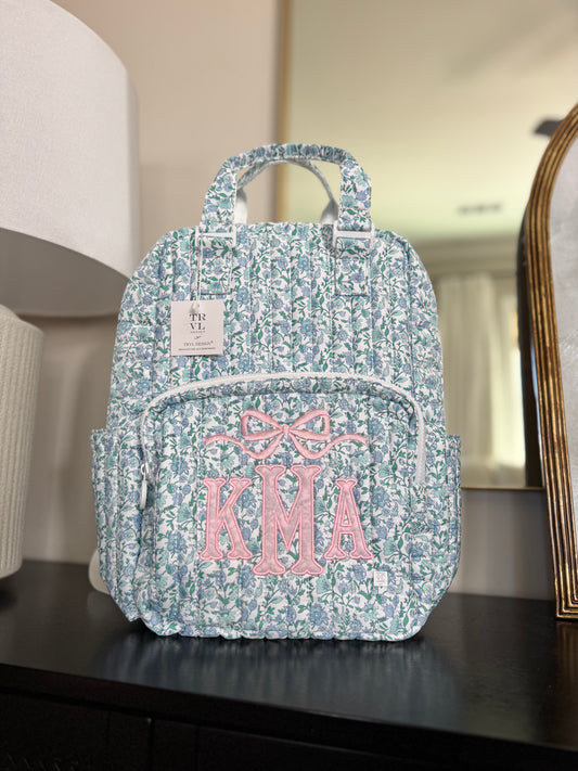 TRVL QUILTED HAMPTON FLORAL DIAPER BAG ONLY