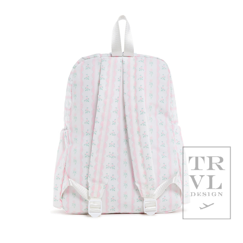 TRVL PINK FLORAL BACKPACK