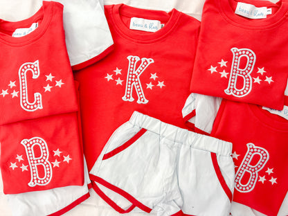 Patriotic Bubble/Dress/Short Set