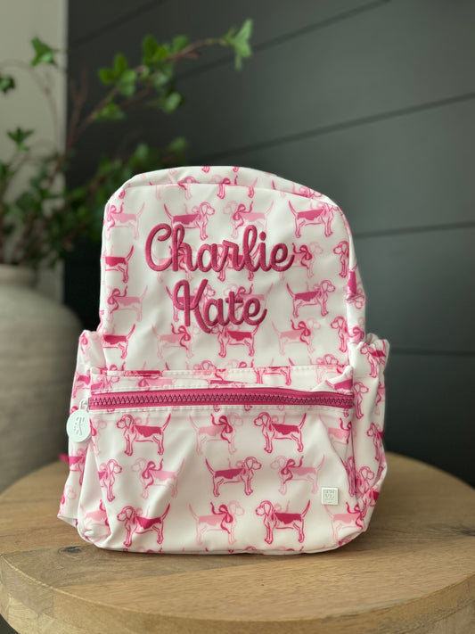 TRVL PINK PUPPY LOVE MINI BACKPACK