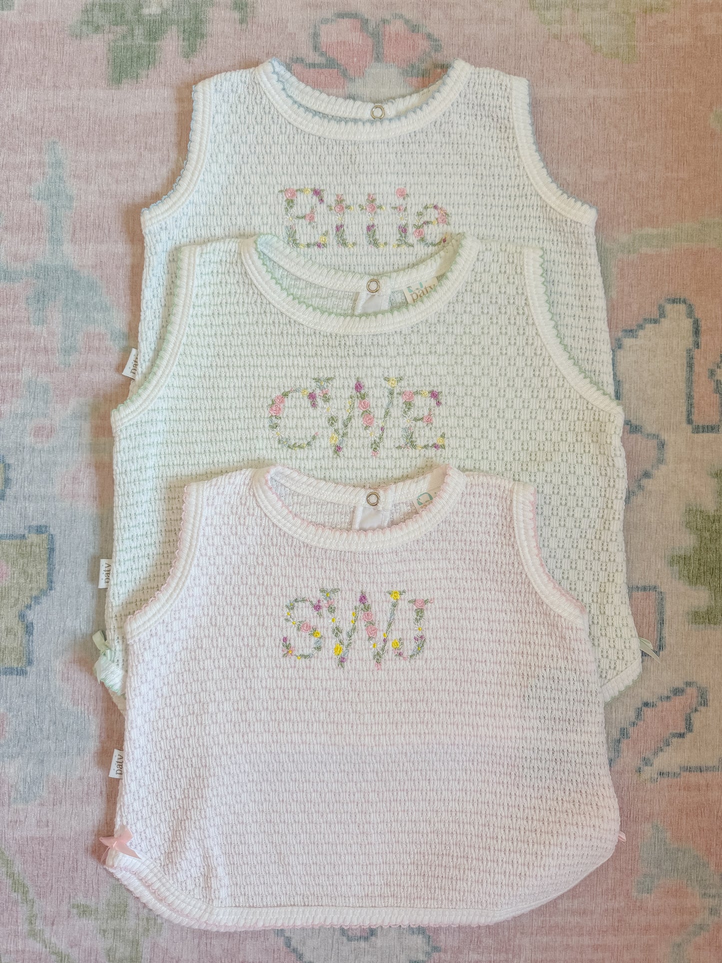 Knit 2pc Diaper Set with or without bows