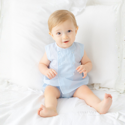 Boys Sailboat Diaper Set