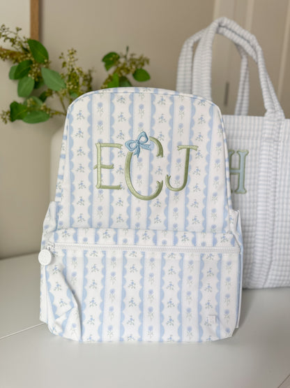 TRVL BLUE RIBBON FLORAL BACKPACK