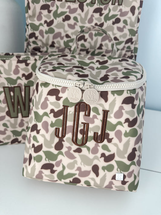 TRVL DECOY CAMO BOTTLE BAG