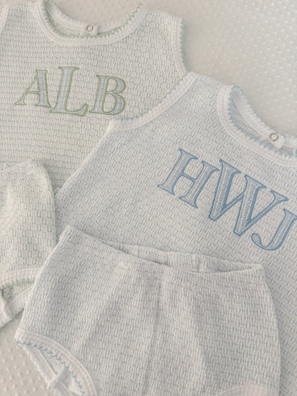 Knit 2pc Diaper Set with or without bows
