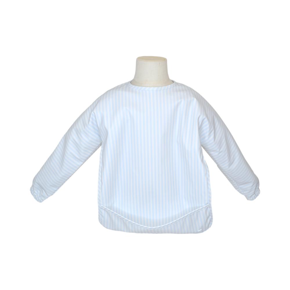 TRVL BLUE STRIPE LS SMALL BIB