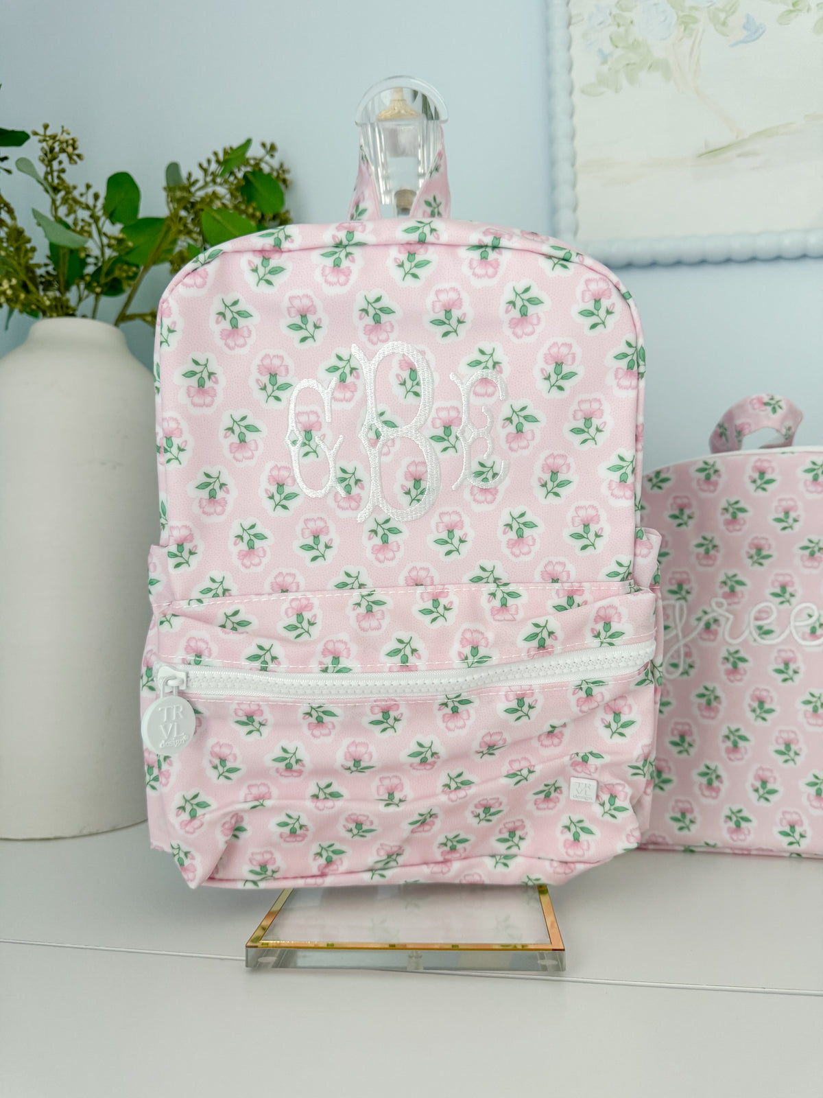TRVL PETITE FLEUR PINK MINI BACKPACK