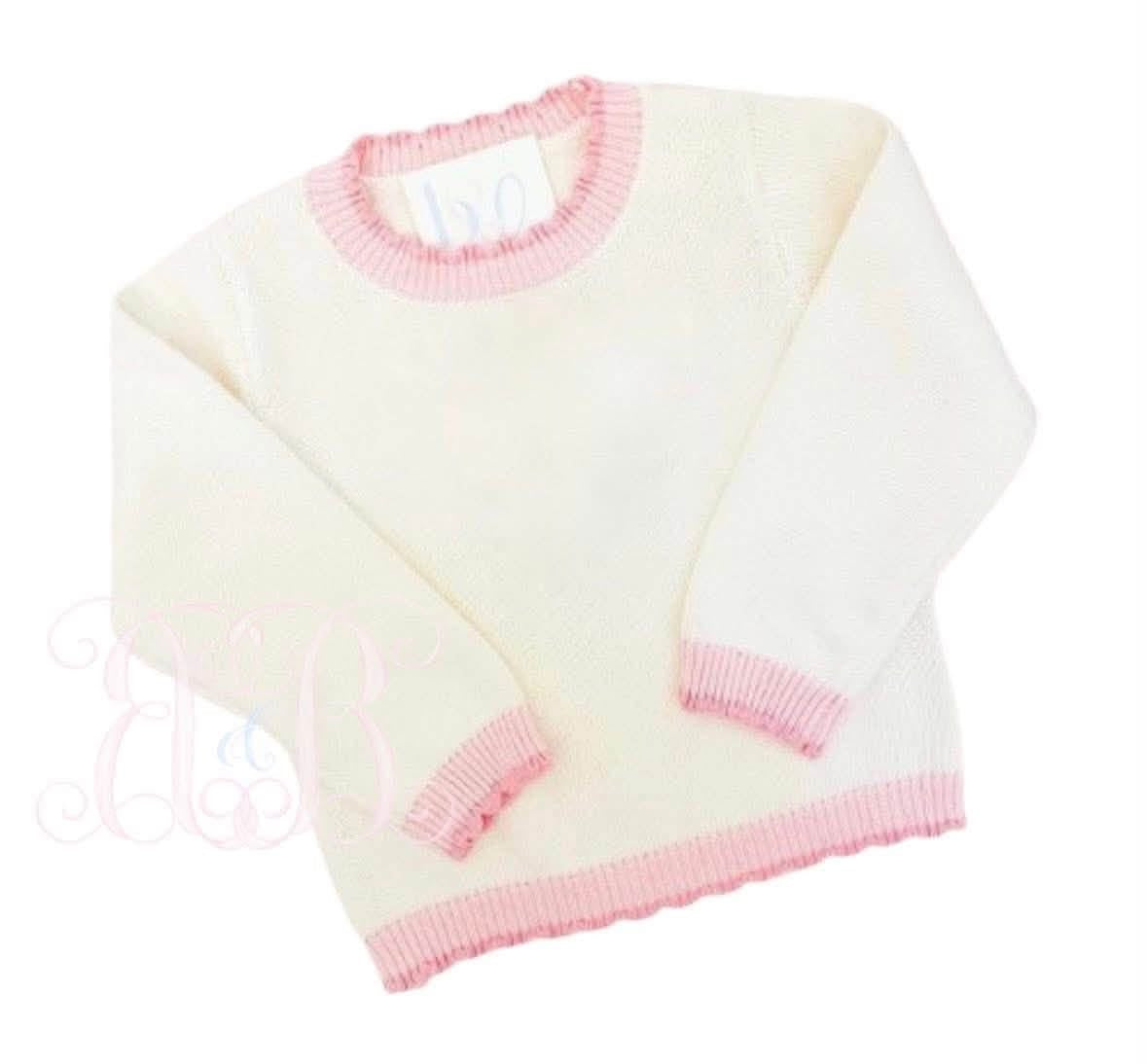 Pink Scalloped Sweater PREORDER