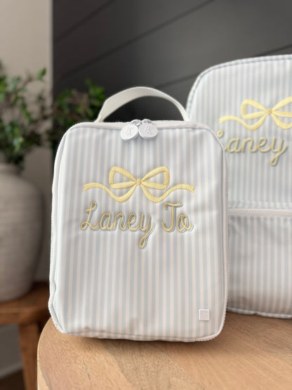 TRVL Blue Pimlico Stripe Lunchbox