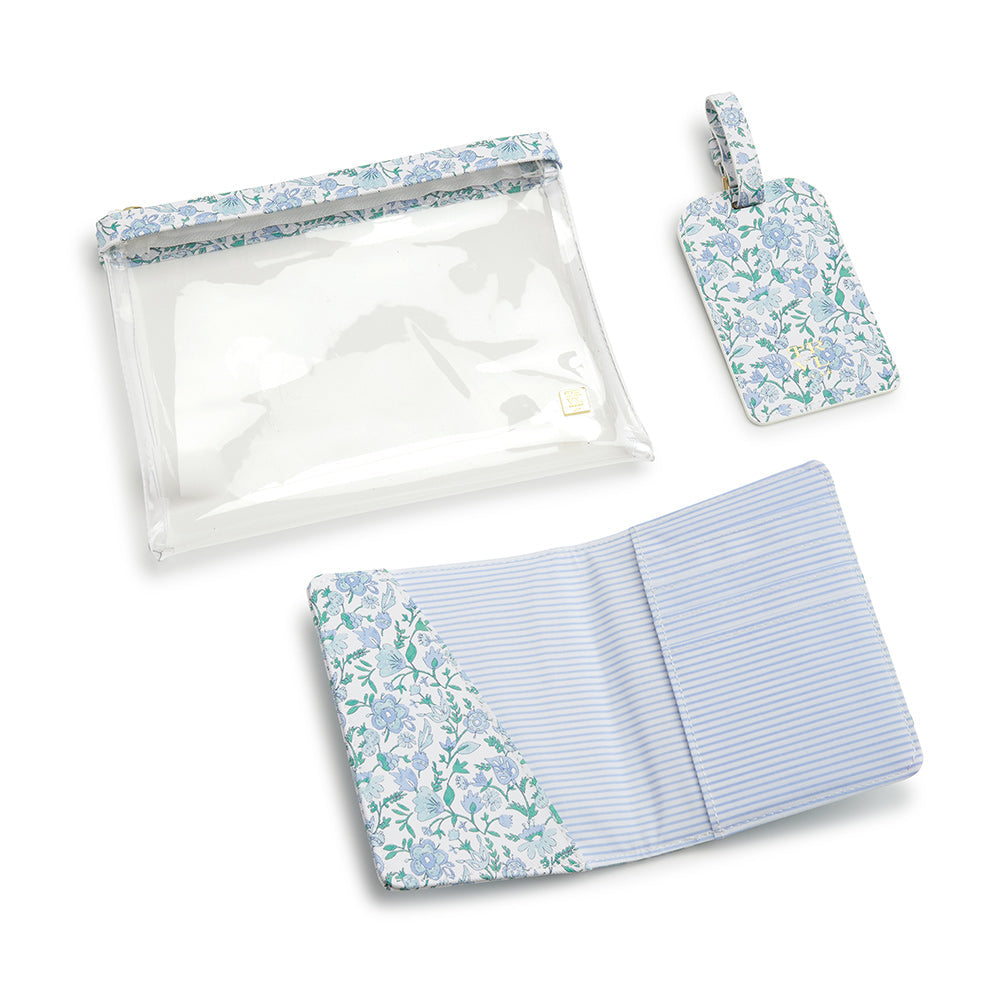 TRVL Hampton Floral Passport Cover and Luggage Tag