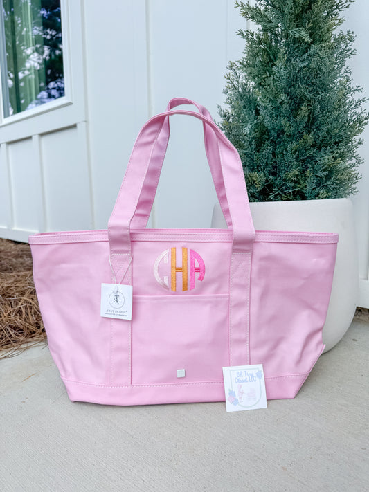 TRVL Medium Tote in Pink Peony