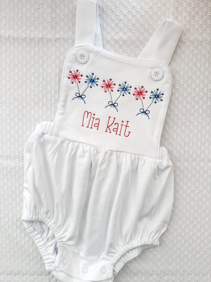 Embroidered Fireworks Bubble & Tees
