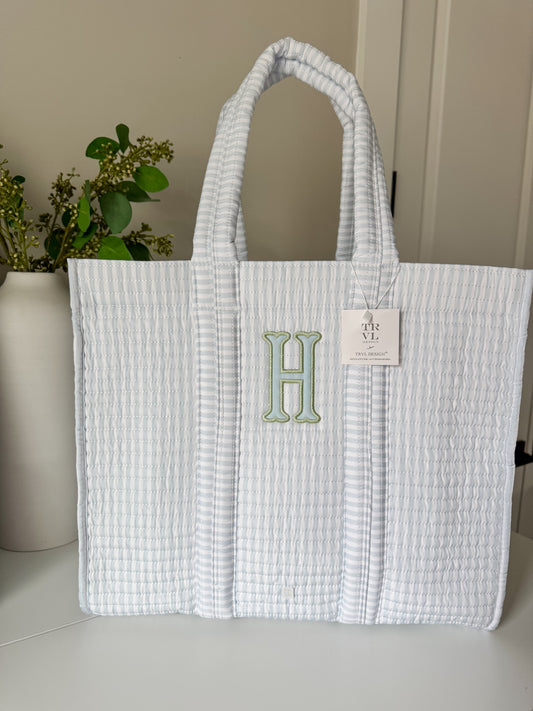 TRVL BLUE PIMLICO STRIPE GO GO TOTE
