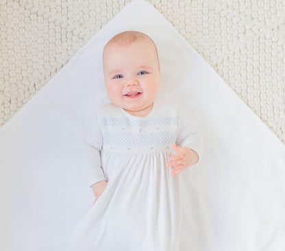 Smocked Bullion Gown w/Hat