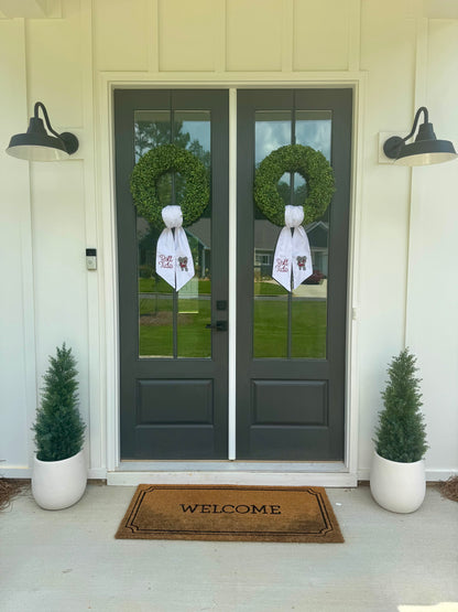 Embroidered Roll Tide/Elephant Wreath Sash