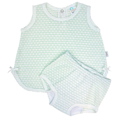 Knit 2pc Diaper Set with or without bows
