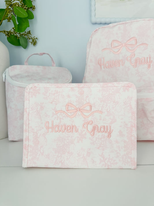 TRVL Pink Bunny Toile Roadies