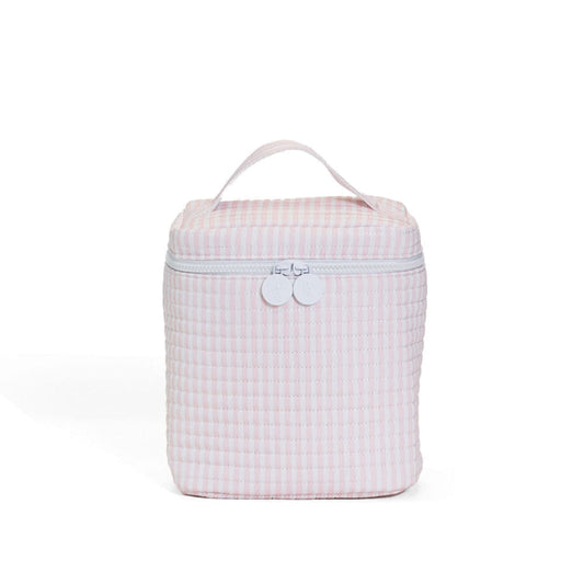 TRVL PINK PIMLICO STRIPE QUILTED LUNCHBOX