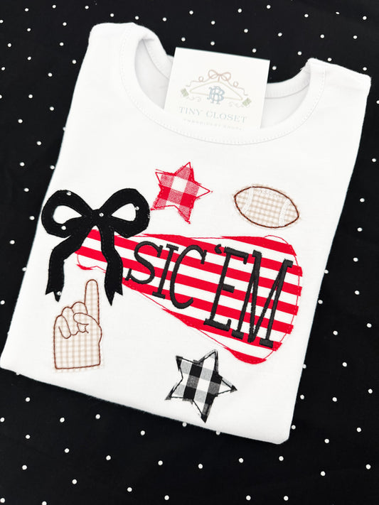 Girls Embroidered Appliqué Team Shirt - Completely Customizable