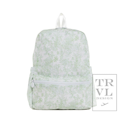 TRVL GREEN TOILE BACKPACK