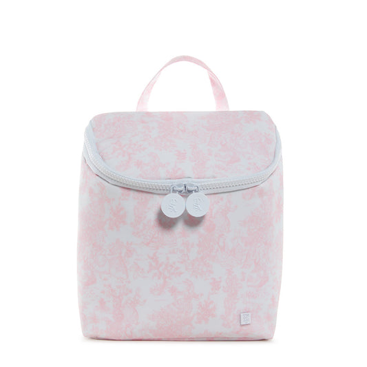 TRVL PINK BUNNY TOILE BOTTLE BAG