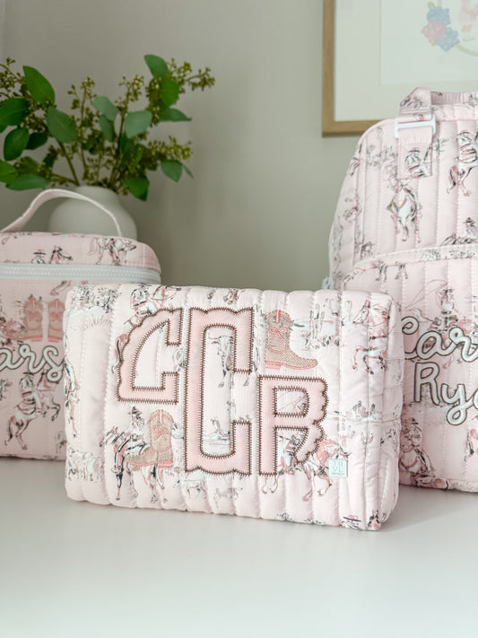 TRVL QUILTED COWGIRL TOILE EVERYDAY BAG