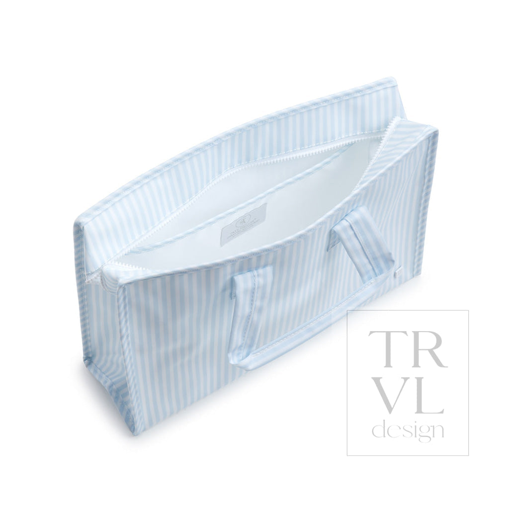 TRVL Overnite Tote Blue Pimlico Stripe