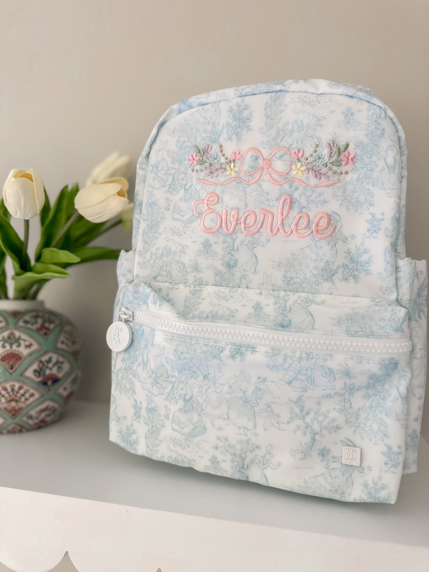 TRVL BLUE TOILE MINI BACKPACK