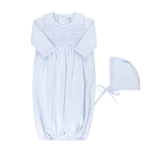 Smocked Bullion Gown w/Hat