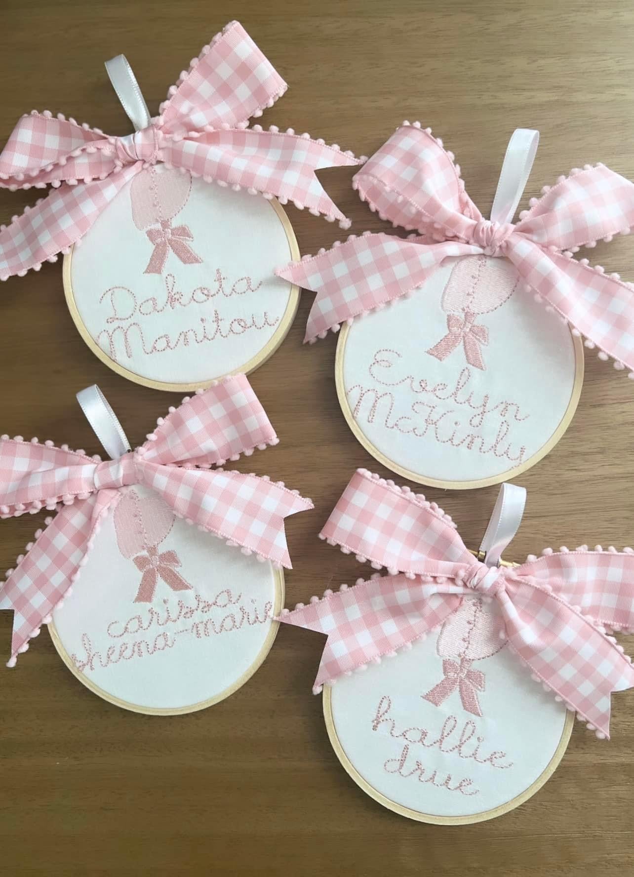 Embroidered Classic Bonnet Ornament