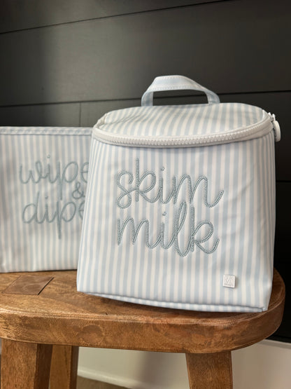 TRVL BLUE PIMLICO STRIPE BOTTLE BAG