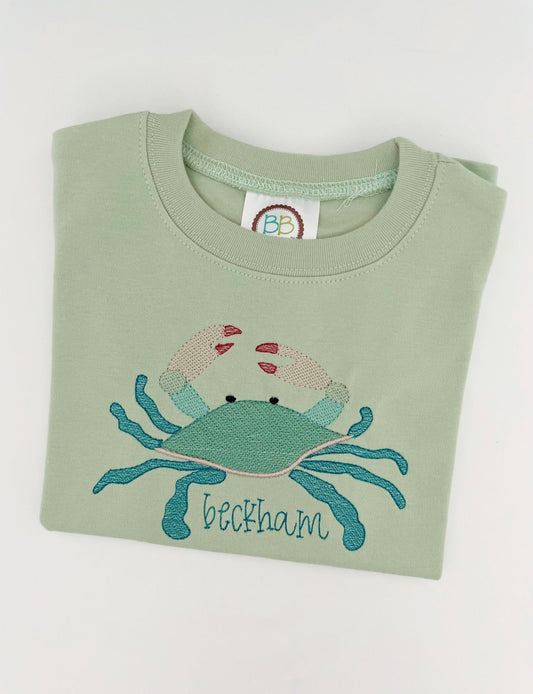 Embroidered Crab T-Shirt