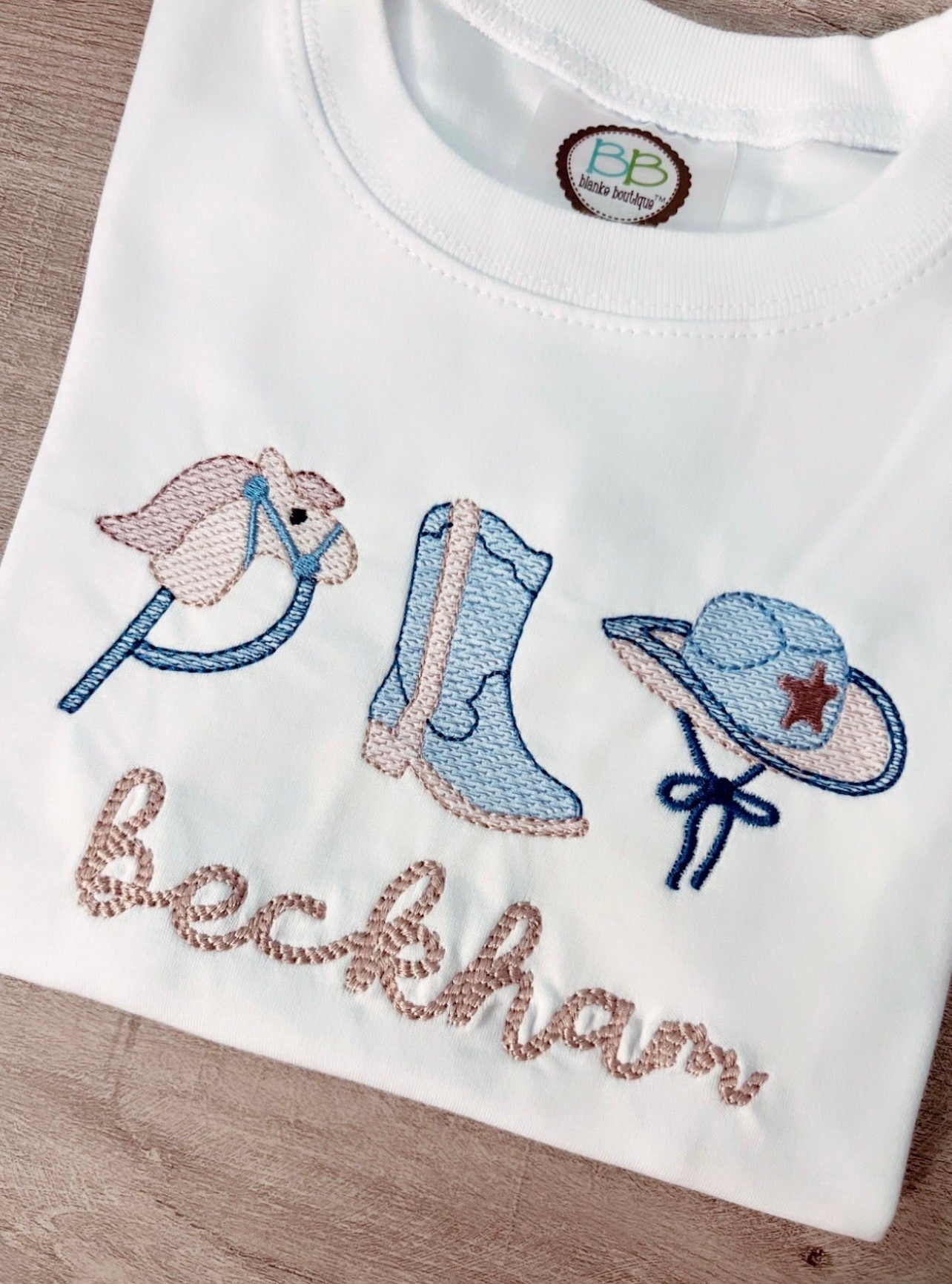 Boys Rodeo Embroidered Shirt