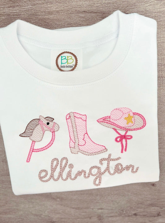 Girls Rodeo Embroidered Shirt