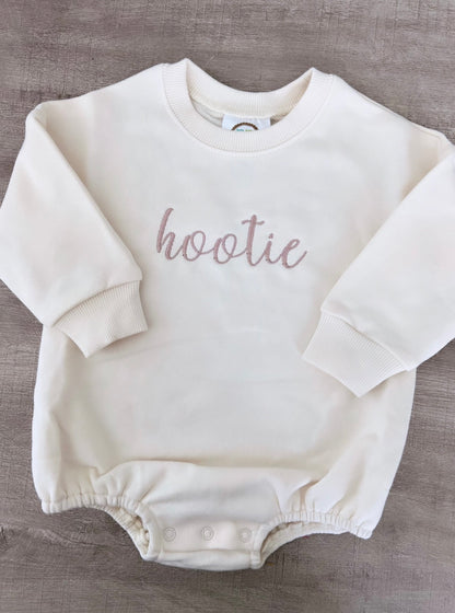 Embroidered Cream Sweatshirt Bubble