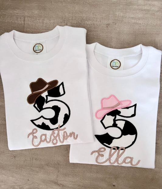 Appliqué Rodeo Birthday Shirt
