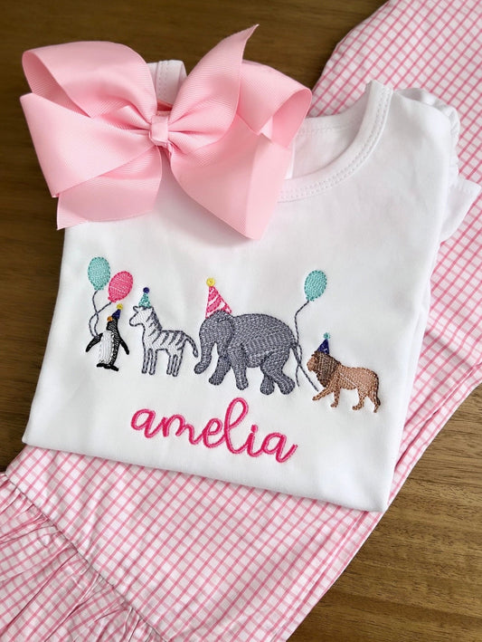 Embroidered Calling All Party Animals Tee