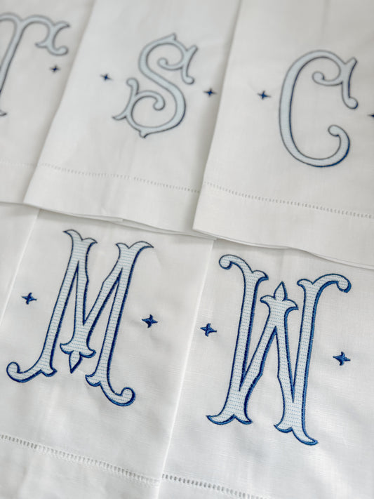 Personalized Initial Tea Towel